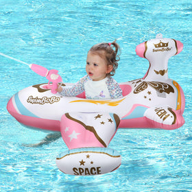 Free Swimming Baby Swimbobo tank pool float with water gun for hands-free splashes