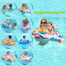 Free Swimming Baby Swimbobo portable pool float folds compactly for travel