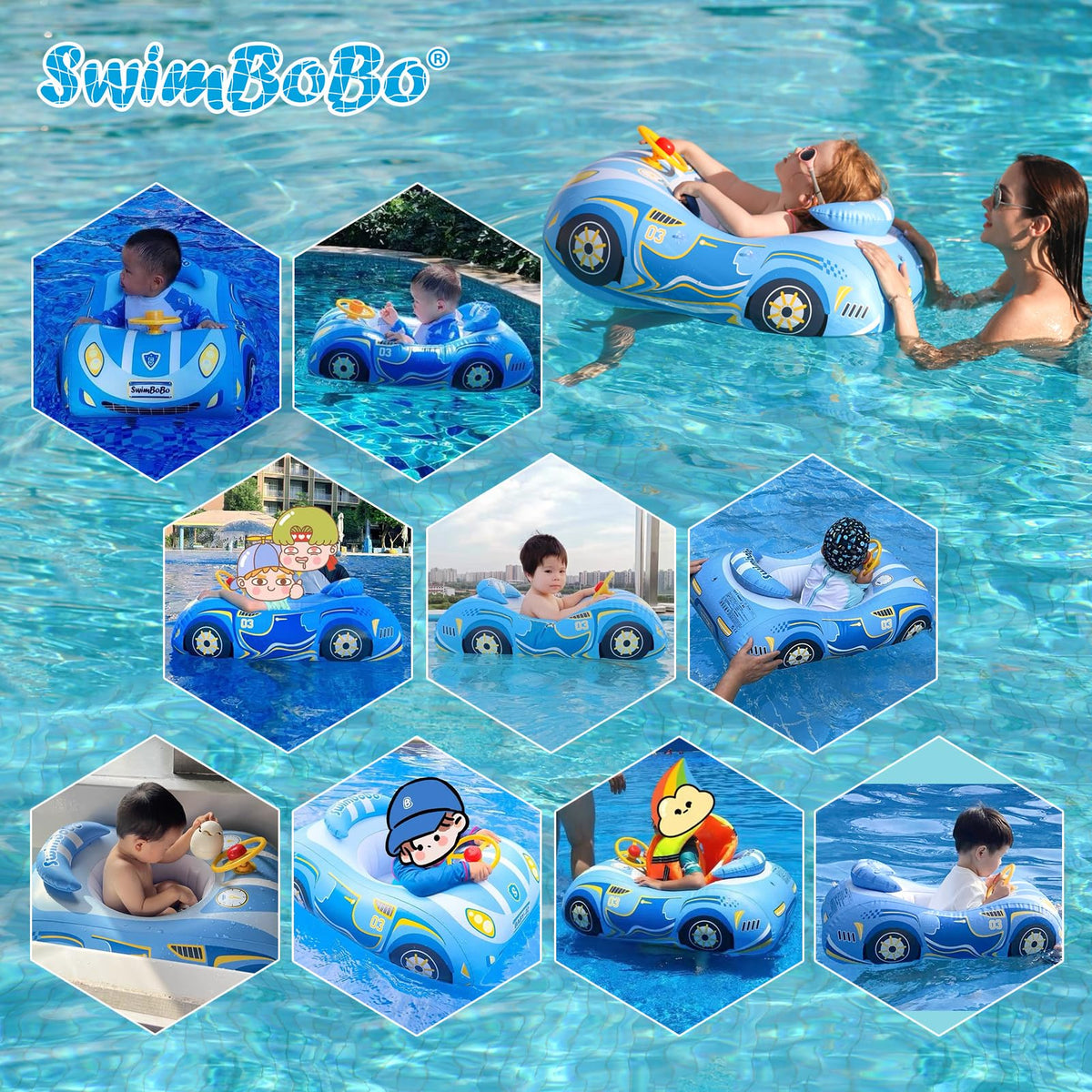Buoyant design provides steady balance in water for toddlers