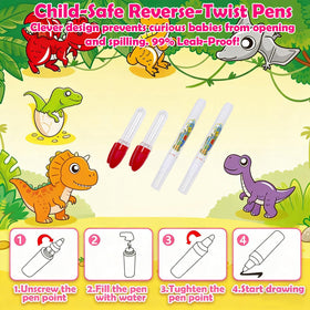 Free to Fly Water Doodle Mat quick-dry surface keeps designs visible.