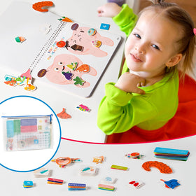 Freebear Montessori Busy Book interactive activities support communication during homeschooling.