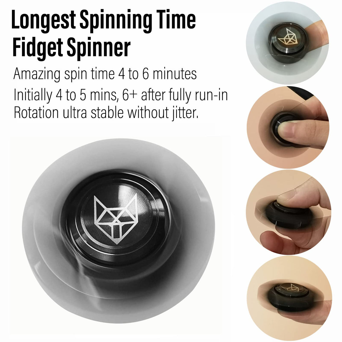 FREELOVE sealed-bearing spinner protects from dust for longevity.