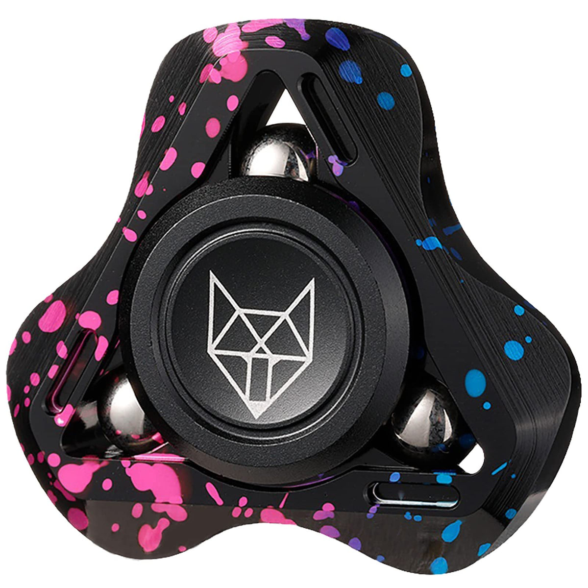 FREELOVE fox edition spinner close-up showing premium CNC craftsmanship