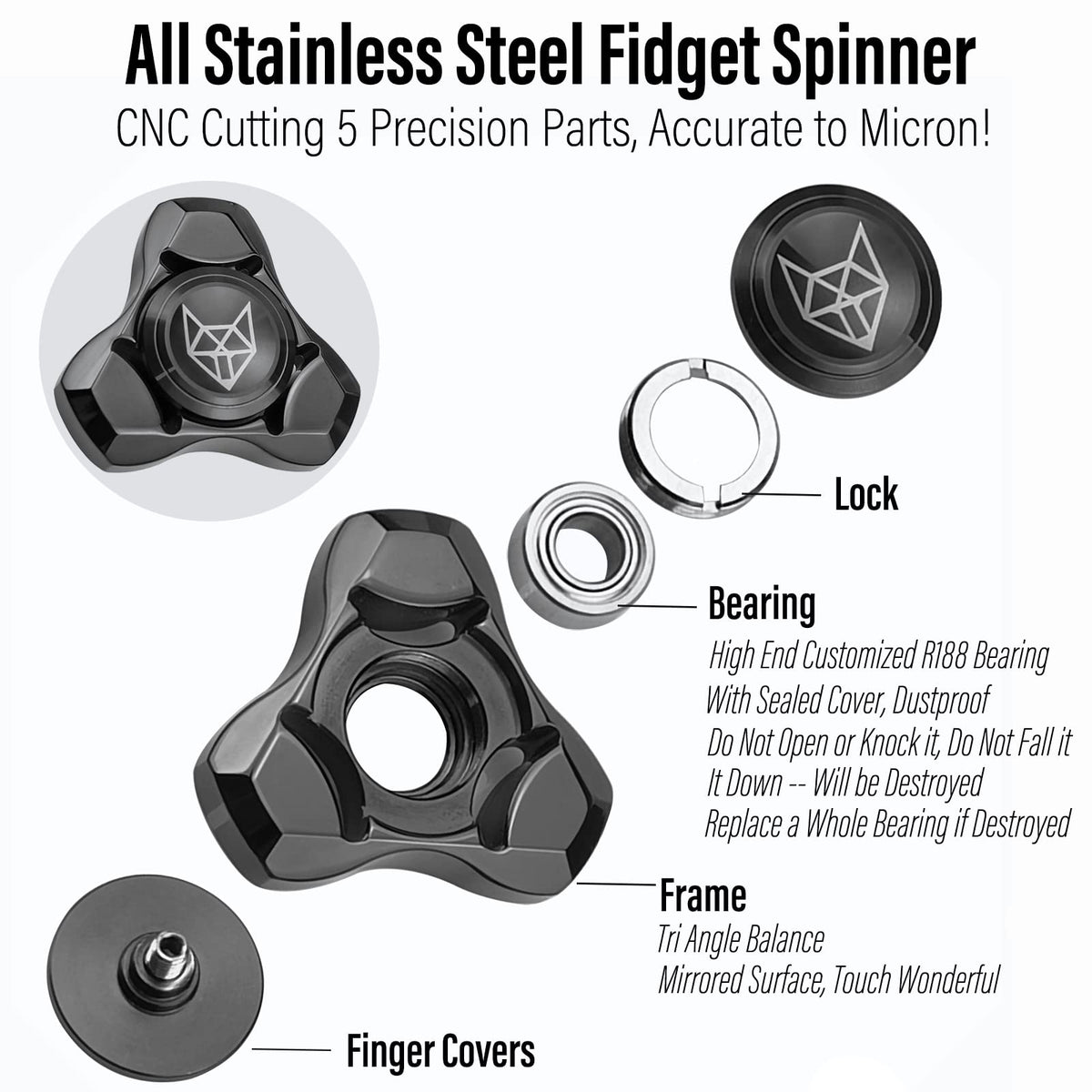 FREELOVE fox-inspired design compact size aids dexterous handling.