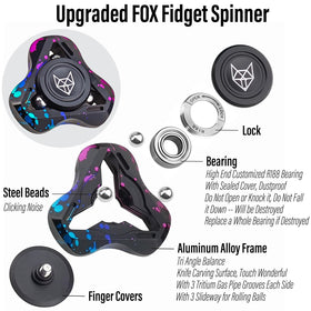 FREELOVE glow beads spinning with visual feedback in dim light