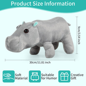 Freetoes Farting Hippo Plush with sound device adds playful office pranks.