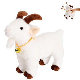 Freetoes Screaming Goat Toy closeup shows soft plush texture for cozy desk moments.