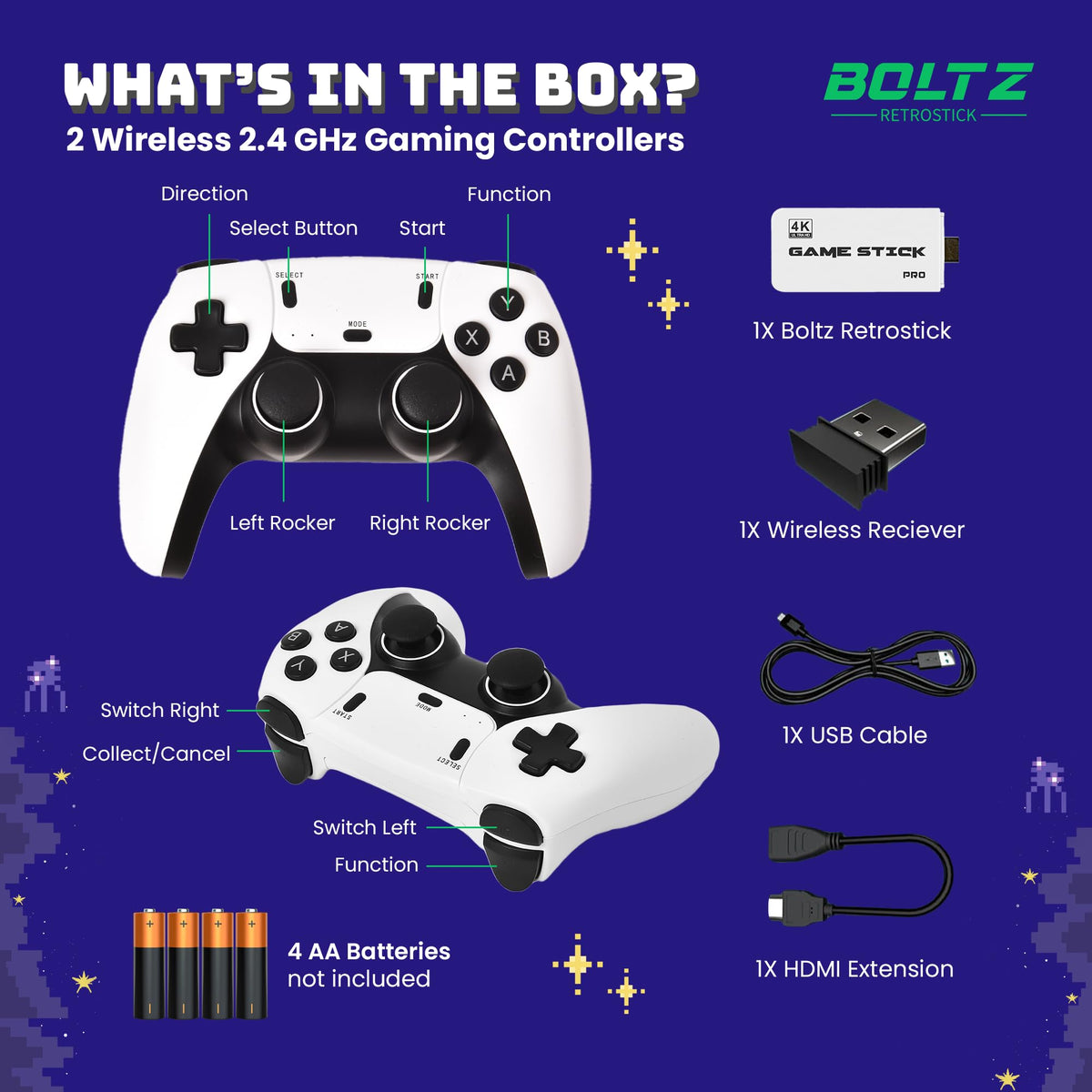 FREEZE2TRIM Boltz 128GB storage enables extensive game collections