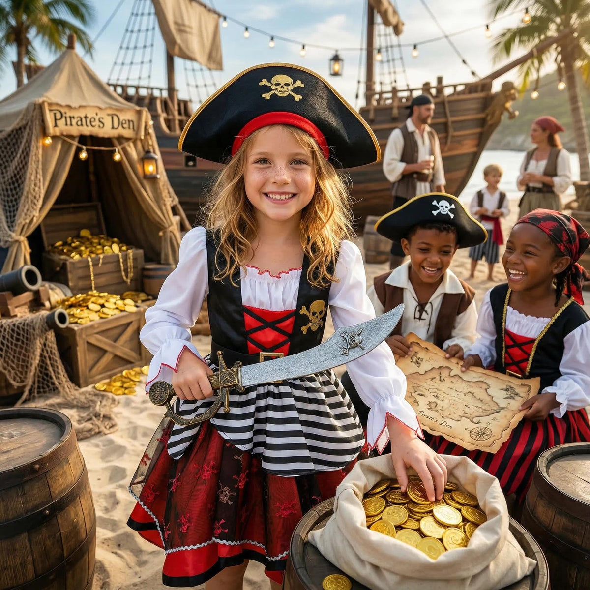 Frekuyrt pirate costume eye patch accessory for authentic role-play.
