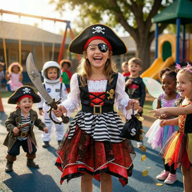 Frekuyrt pirate costume pouch with coins adds treasure vibe