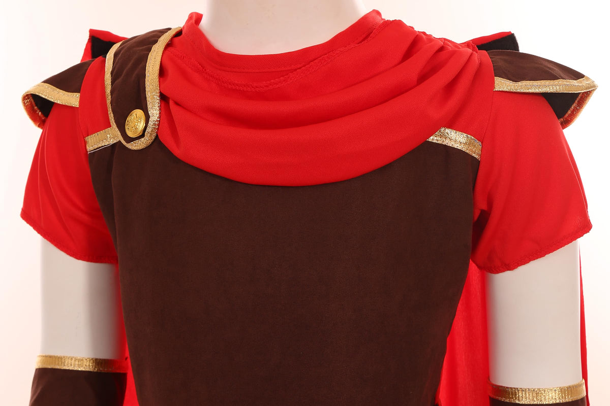 Frekuyrt Kids Warrior Costume Detailed Design with medieval motifs