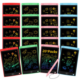 Frelswon 20-pack LCD writing tablet blue front for endless doodling on the go