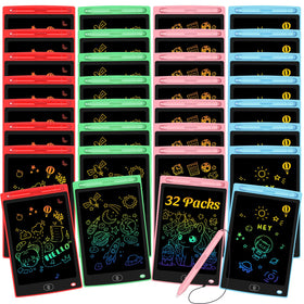 Frelswon 32-pack LCD writing tablets in 8.5-inch size for mess-free drawing.