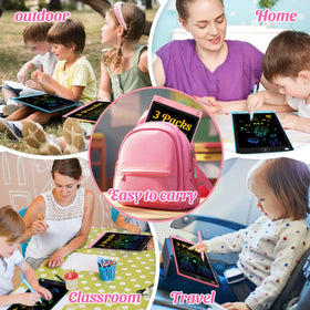 Frelswon gift-ready LCD tablet set for kids aged 3-8.
