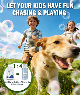 Two concentrates extend bubble fun with rich, lasting streams.