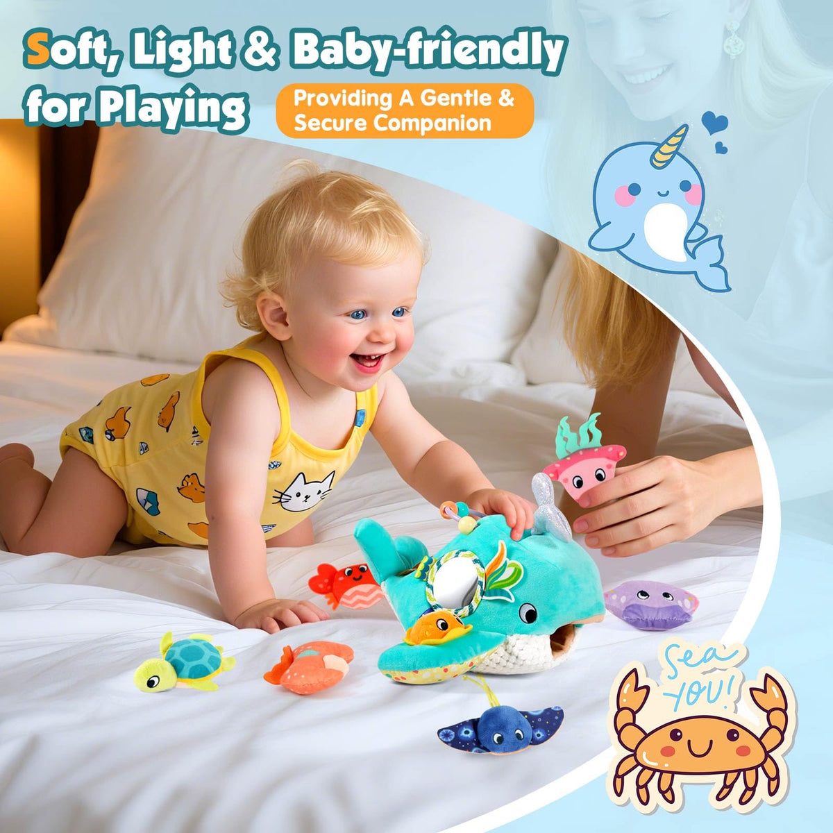 FREYBLI Mirror feature supports self-awareness during playtime.