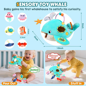FREYBLI Ocean Animals set with varied textures for tactile exploration.