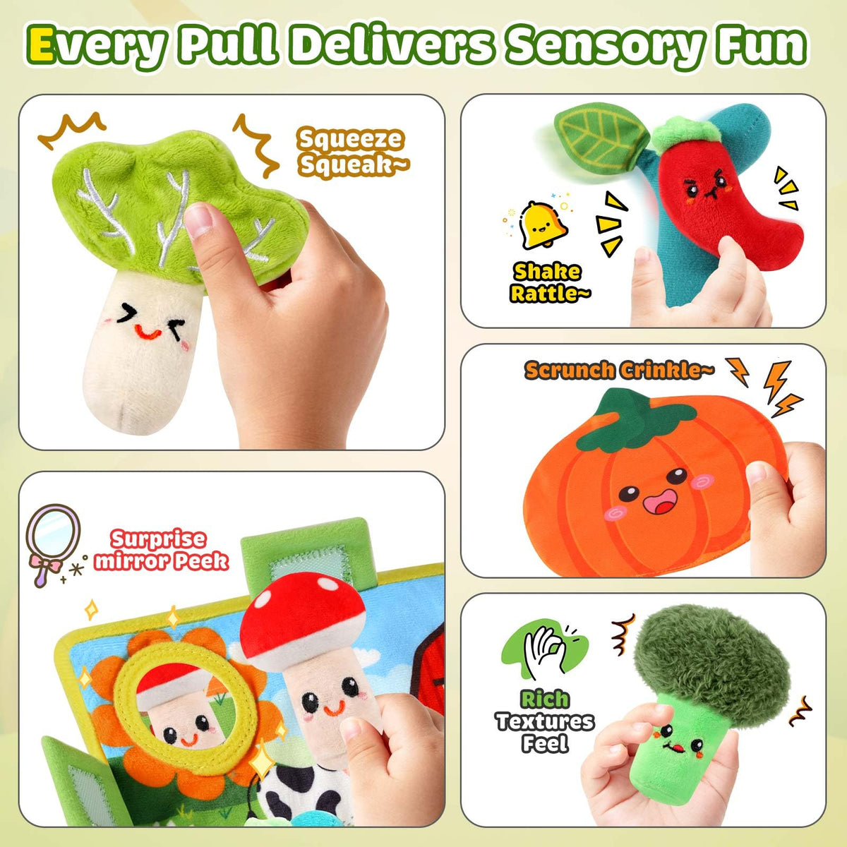 FREYBLI Sensory Garden mirror toy promotes self-recognition.
