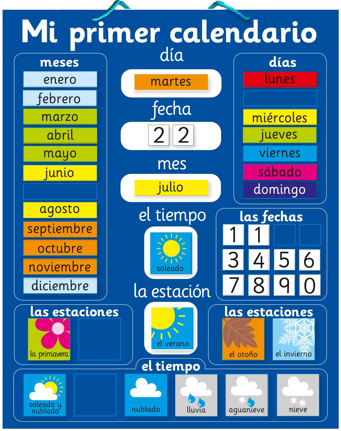 Fridge Magic calendar board with magnets helps kids track days and routines
