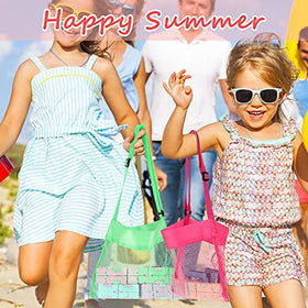Frienda 15pack mesh beach tote colors variety for easy item coordination