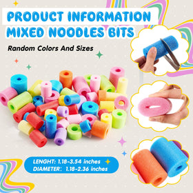 Frienda foam noodles small size variety ideal for versatile crafts and creative projects.