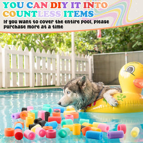 Frienda pool noodles bits made from safe foam material for easy handling.