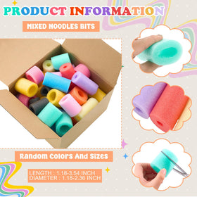 Frienda pool noodles bits varied sizes, ready for DIY projects.