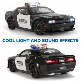 FRJV police car steering helps kids practice pretend driving skills.