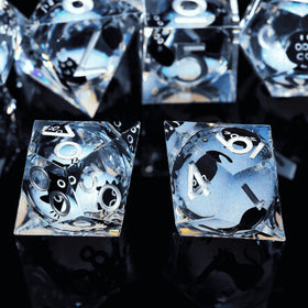 Froggod cat DND dice in gift box perfect for gifting.