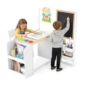 Frogprin 3in1 art table and chair set for collaborative projects.