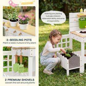 Frogprin Planter Box with observation window lets kids watch seeds grow.