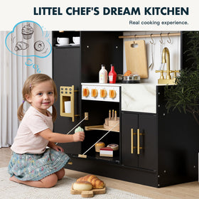 Frogprin Play Kitchen sink and faucet improve dishwashing pretend-play.