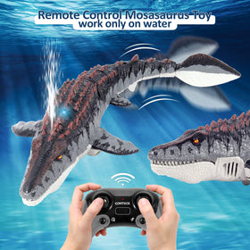 fromeasy Mosasaurus RC dinosaur toy USB charging cable for quick recharge