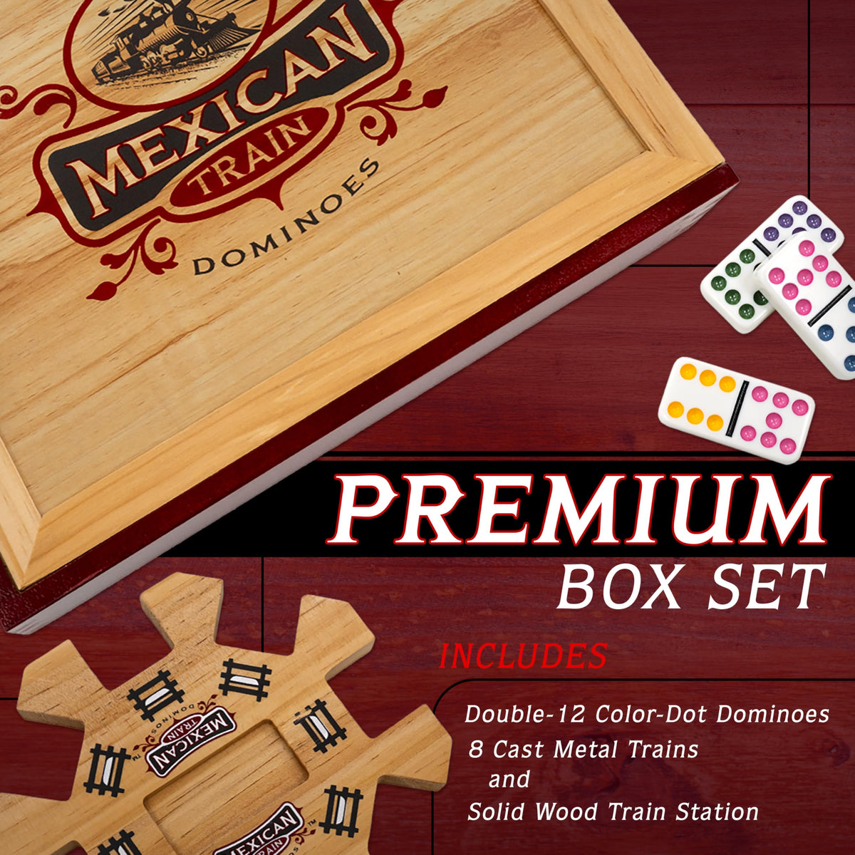 Front Porch Classics cast metal trains add durable, collectible accents to gameplay.
