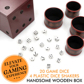 Liar's Dice wooden storage case adds timeless charm to the game shelf