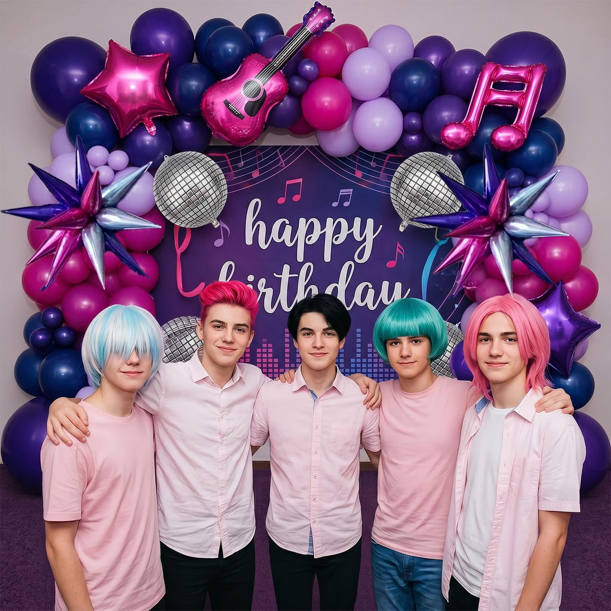 Froufing K-Pop foil star balloons brighten celebrations and idol-inspired vibes.