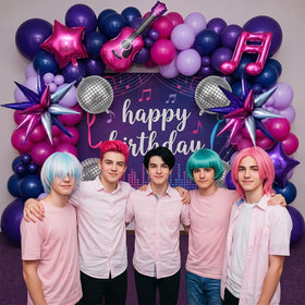 Froufing K-Pop foil star balloons brighten celebrations and idol-inspired vibes.