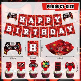 FrozzlyFun Level 10 latex balloons in bold red for a festive party