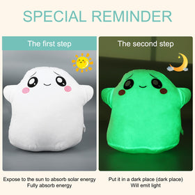 FRSHALOUIS Ghosty 12-inch plush, kid-friendly night-time friend.