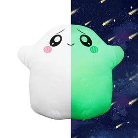 FRSHALOUIS Ghosty plush toy with glow-in-the-dark finish, a cozy bedtime companion.