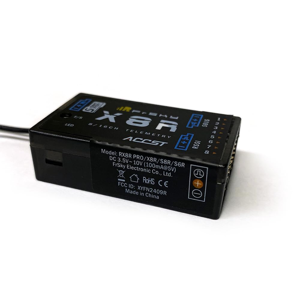 FrSky X8R RSSI PWM output for signal strength feedback.