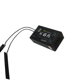 FrSky X8R SBUS port connection ready for expanded channel configuration.