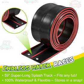 FRTUI 8-piece set turns baths into racing adventures with easy setup.