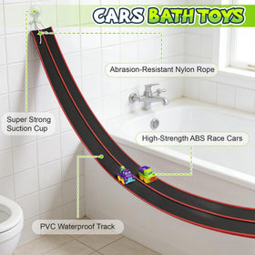 FRTUI flexible PVC track bends into creative racing layouts.