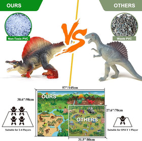 FRUSE dino figures with detailed poses to spark storytelling adventures.
