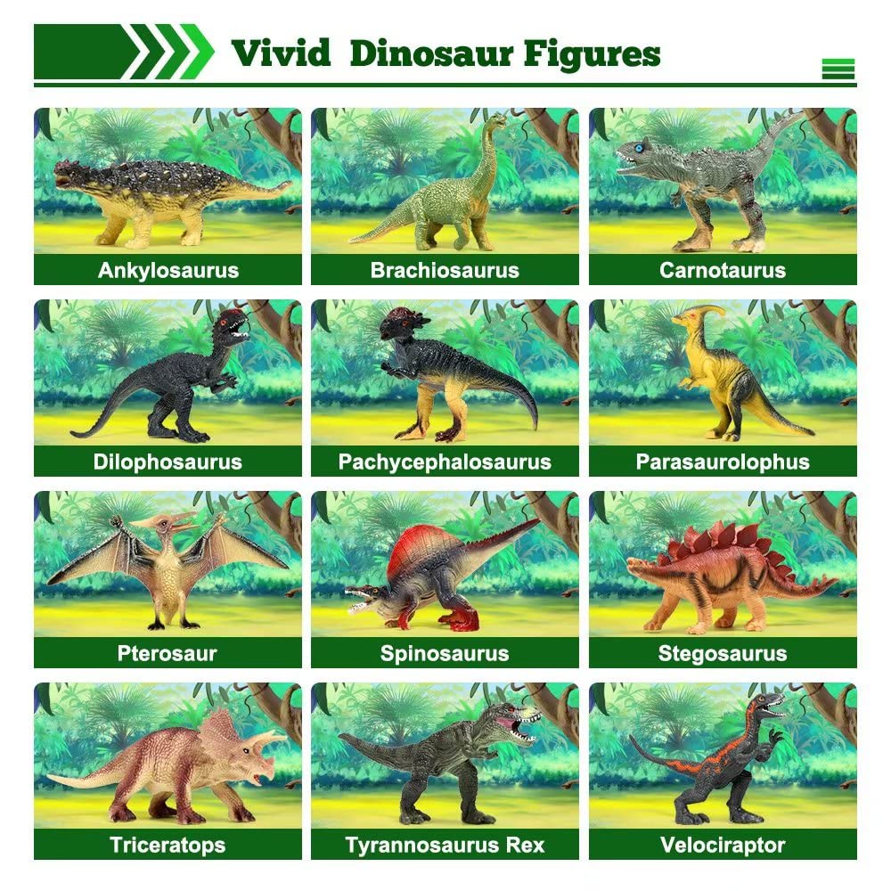 FRUSE dinosaur figures close-up showing detailed textures for realistic storytelling.