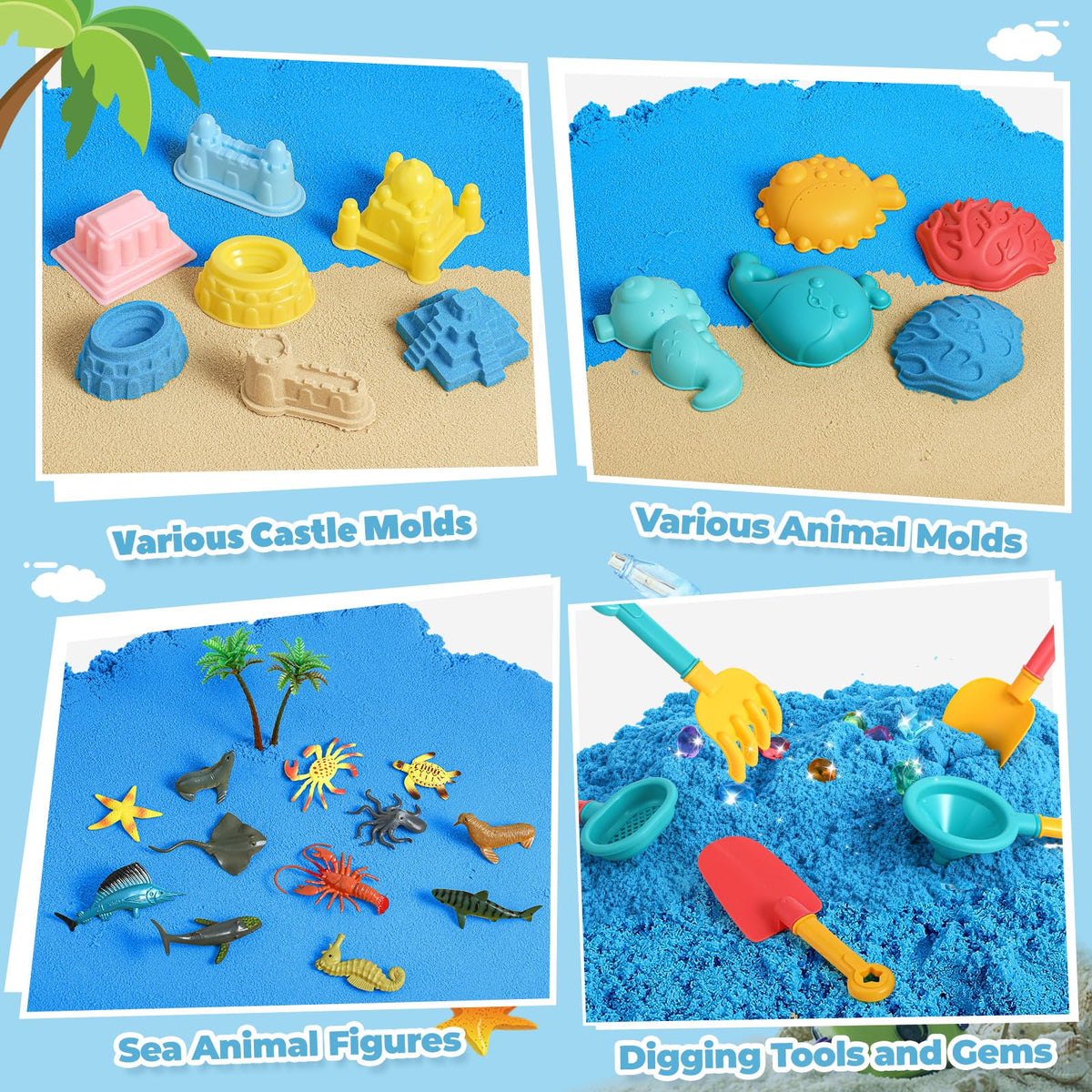 FRUSE child playing with sand to inspire screen-free fun