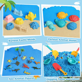 FRUSE child playing with sand to inspire screen-free fun