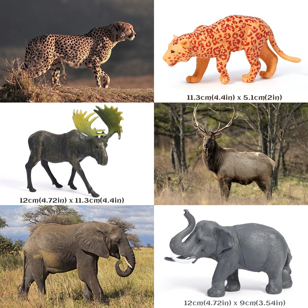 FRUSE Elephant figure encourages storytelling and fine motor skills during pretend safari.