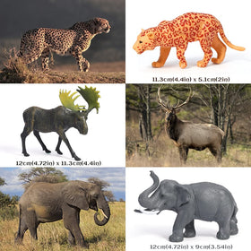 FRUSE Elephant figure encourages storytelling and fine motor skills during pretend safari.